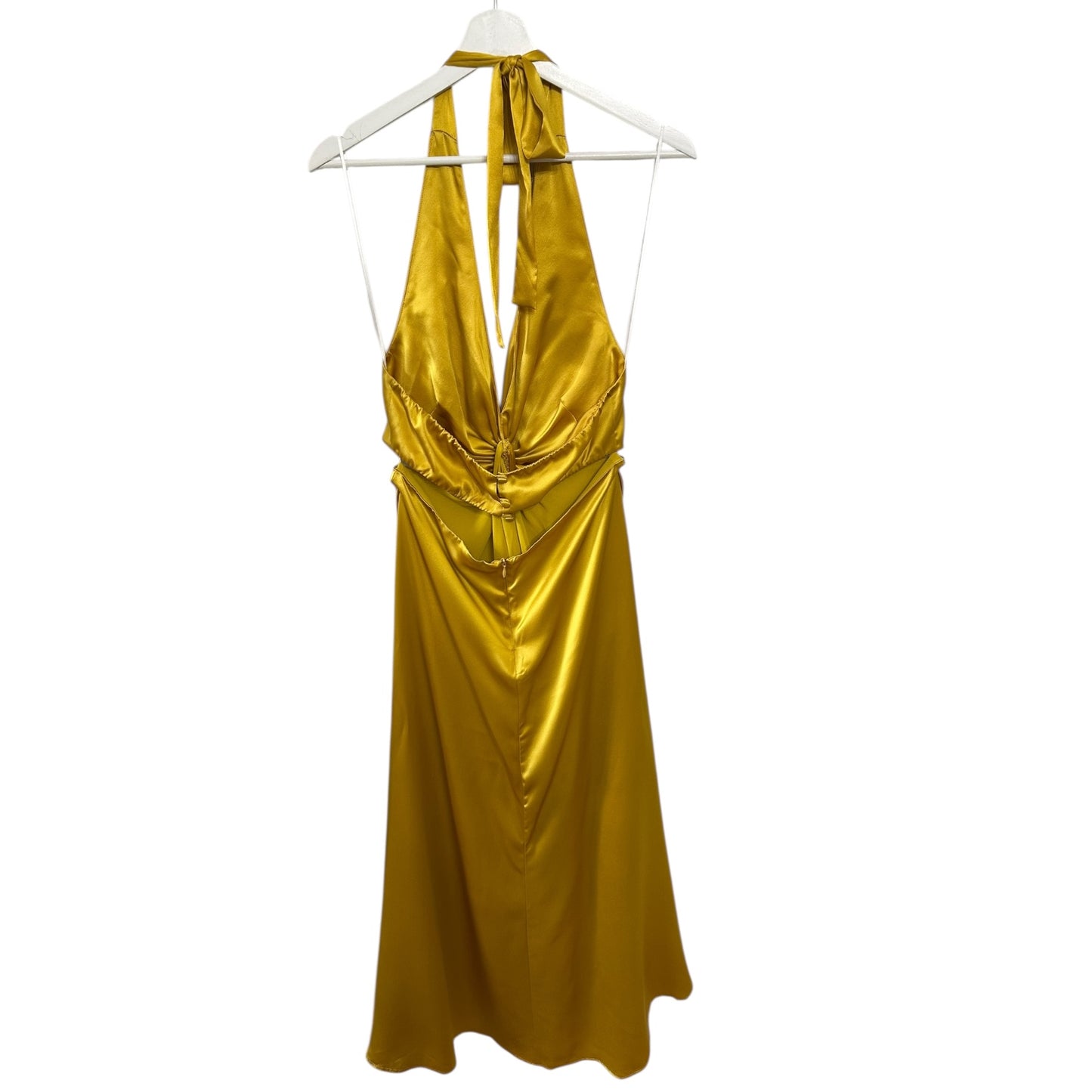 Reformation Nerida Silk Dress in Turmeric Size 6