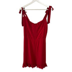 Reformation Christine Dress in Lipstick Red 12
