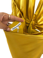 Reformation Nerida Silk Dress in Turmeric Size 6