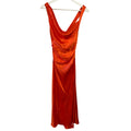 Acler Edenbridge Cowl Drape Neckline in Tangerine Size 2