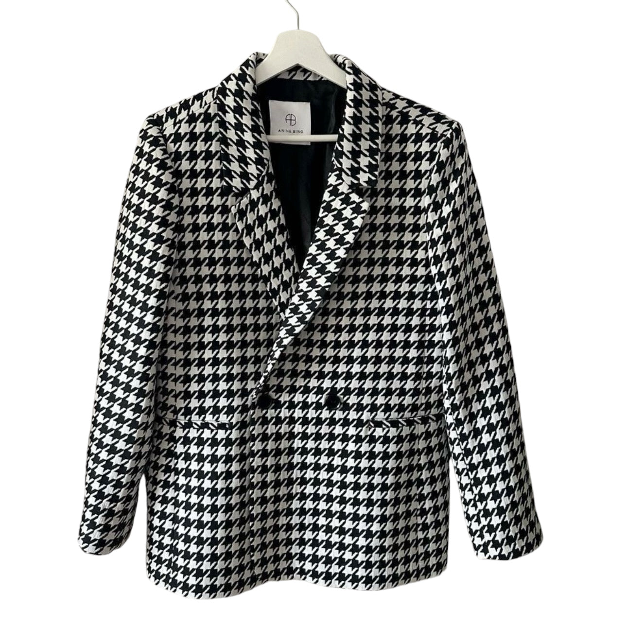 Anine Bing Houndstooth Madeleine Blazer Size M