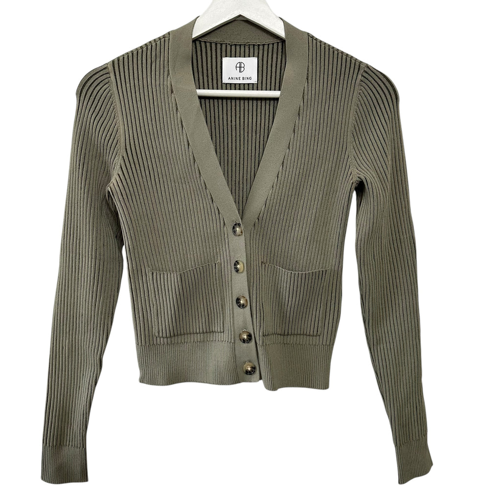 Anine Bing Layla V-Neck Cardigan Size XS