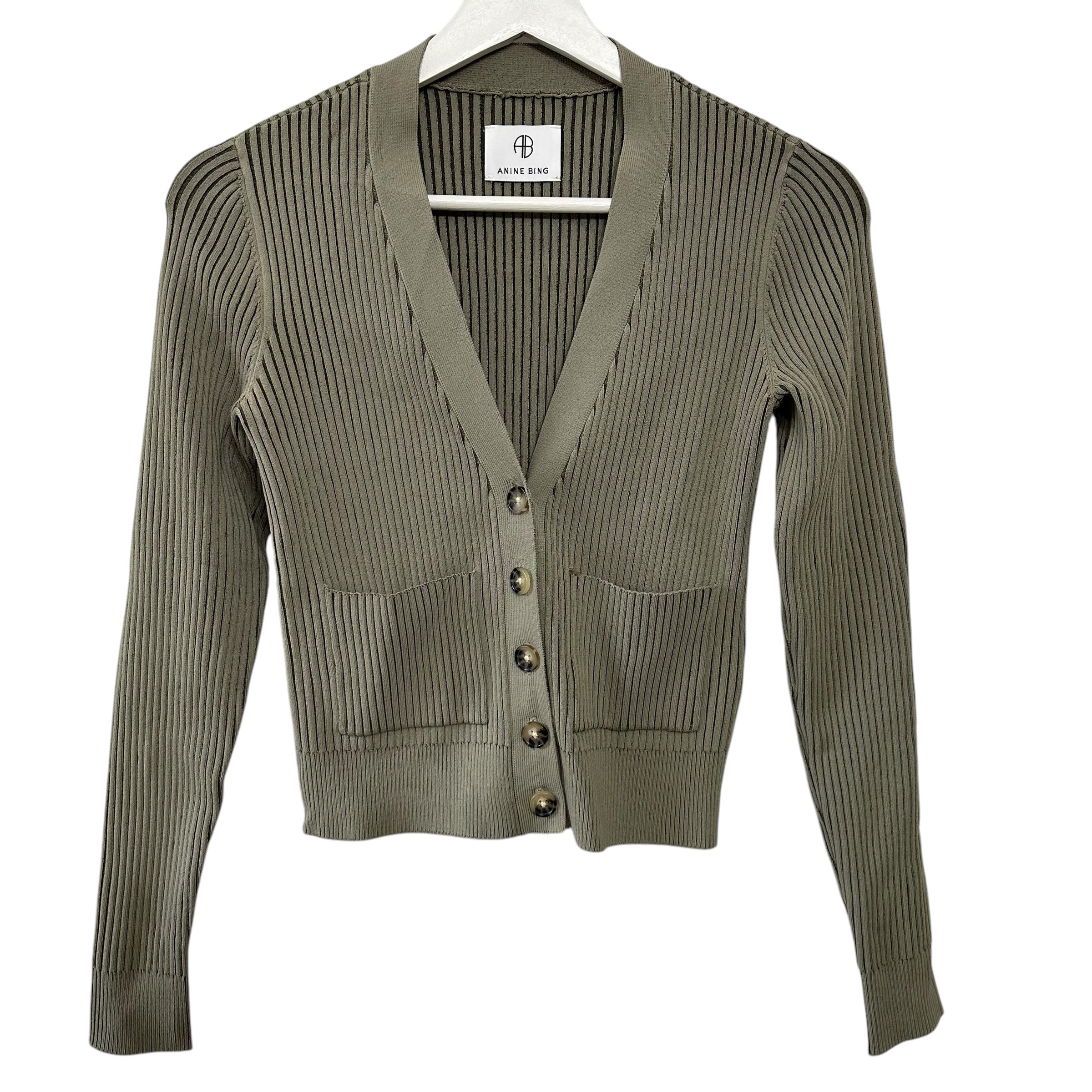 Anine Bing Layla V-Neck Cardigan Size XS