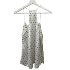 Cami NYC Racer Silk Polka Dot Tank Size L