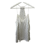 Cami NYC Racer Silk Polka Dot Tank Size L