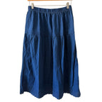 Gap × DÔEN Indigo Eyelet Top and Maxi Skirt Set