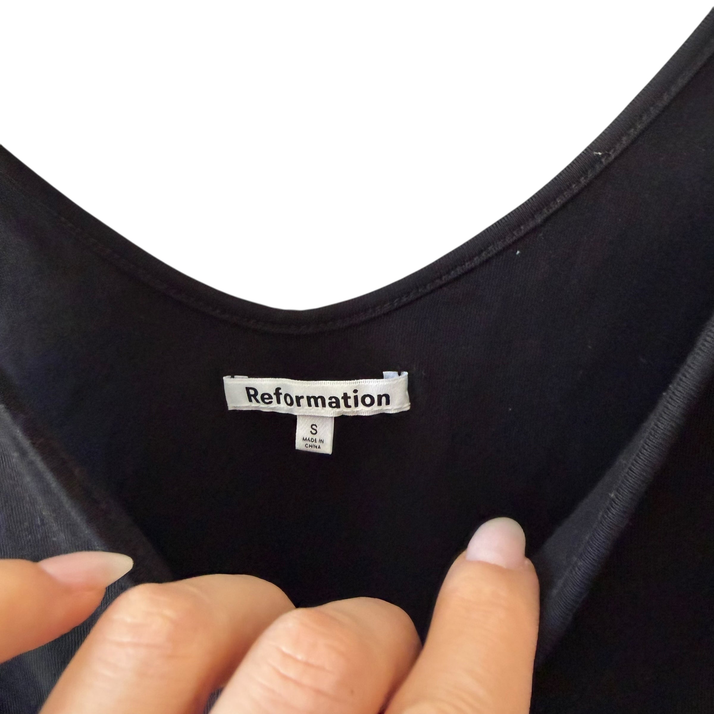 Reformation Cambrie Knit Top Size S