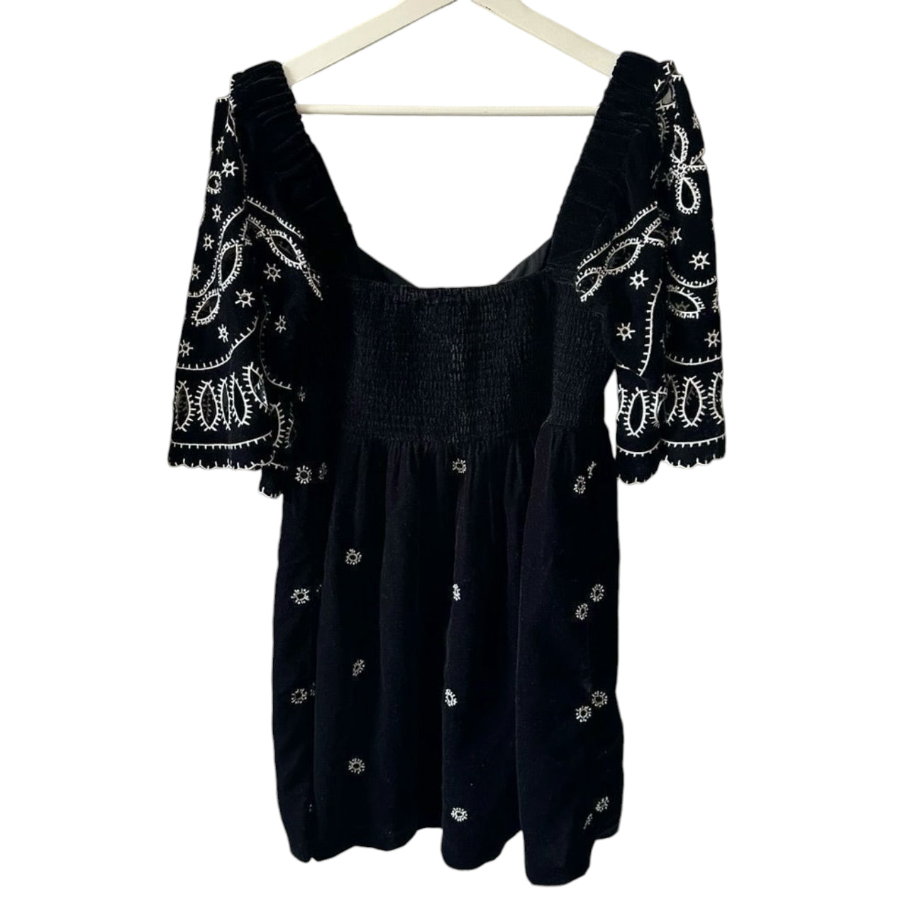 Love The Label Farah Velvet Embroidered Dress Size M