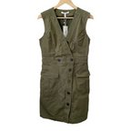 Derek Lam 10 Crosby Elena Utilitarian Mini Dress Size 6