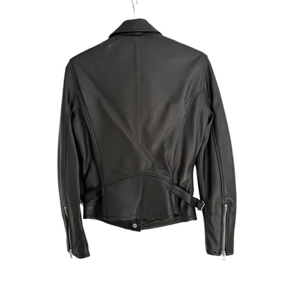 IRO Newhan Leather Jacket Size US 4